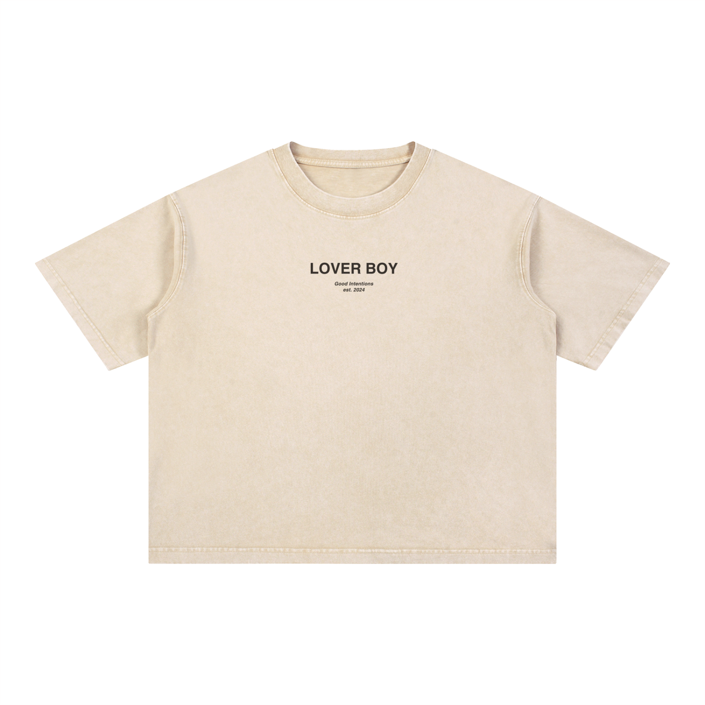 Mineral Wash Boxy Cotton T-Shirt