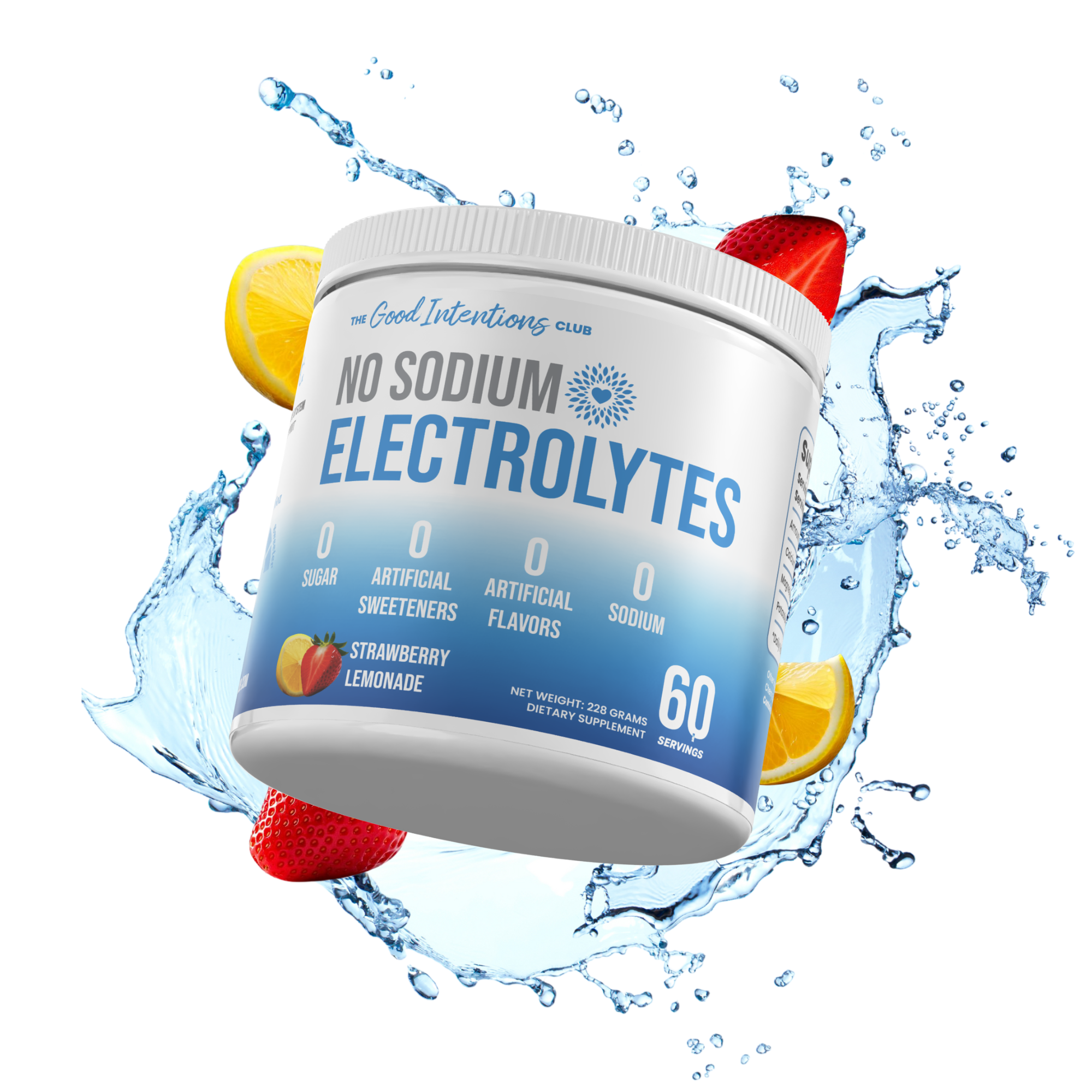 No Sodium Electrolytes Powder - Sugar Free